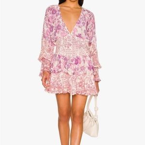 HEMANT AND NANDITA Suki Plunging Mini Dress